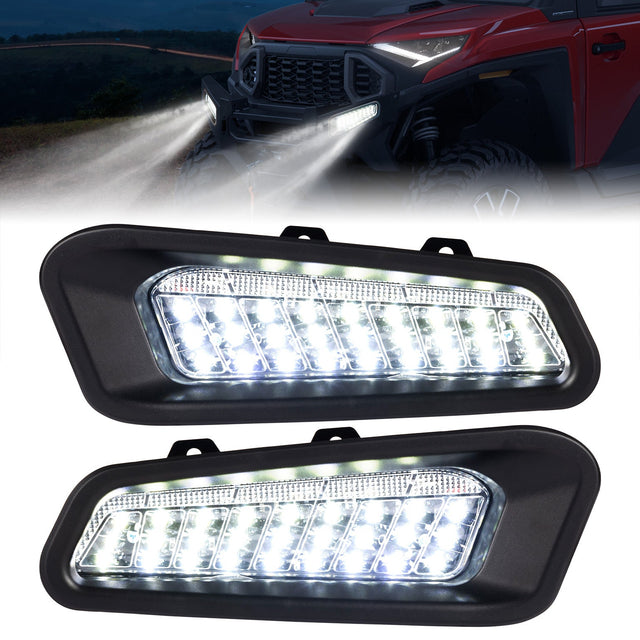 Photo of Kemimoto Front Brushguard Auxiliary Lights for Polaris Ranger XD 1500 / CREW 2024 2025 by Kemimoto - Premium for UTVs / Side by Sides