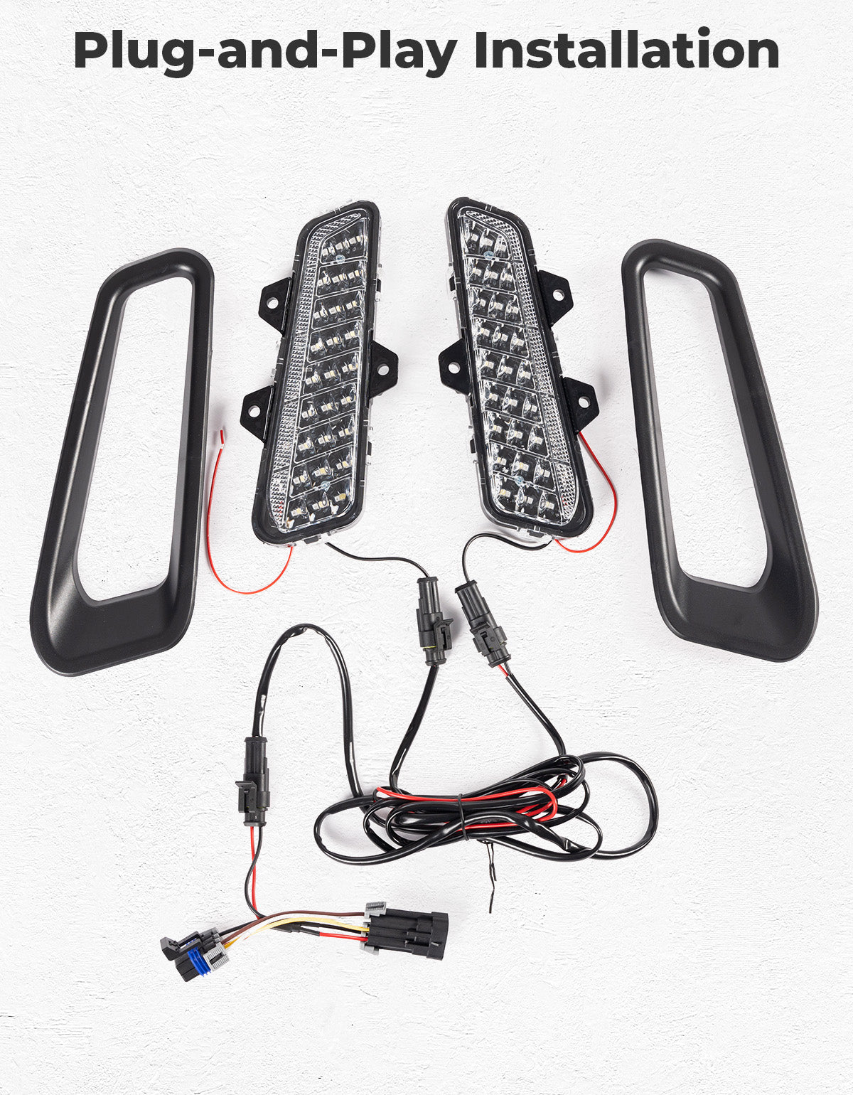 Photo of Kemimoto Front Brushguard Auxiliary Lights for Polaris Ranger XD 1500 / CREW 2024 2025 by Kemimoto - Premium for UTVs / Side by Sides
