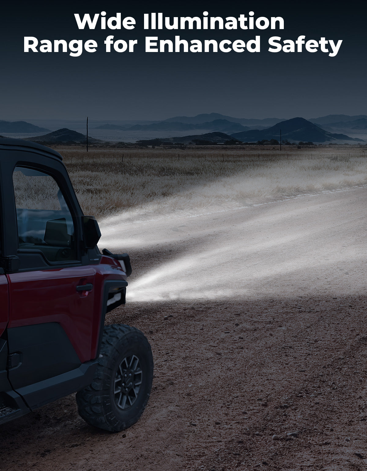 Photo of Kemimoto Front Brushguard Auxiliary Lights for Polaris Ranger XD 1500 / CREW 2024 2025 by Kemimoto - Premium for UTVs / Side by Sides