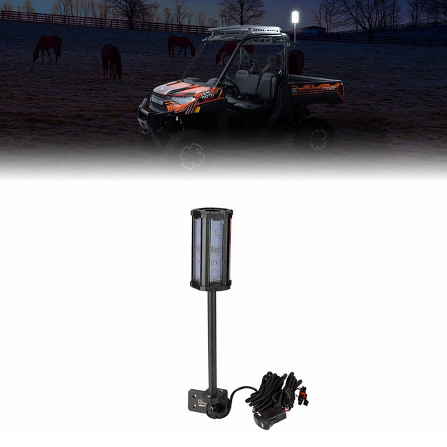 Photo of Upgraded Work Beacon Light for Polaris PRO XD/Ranger1000/XP 1000 2018-2025 by Kemimoto - Premium for UTVs / Side by Sides