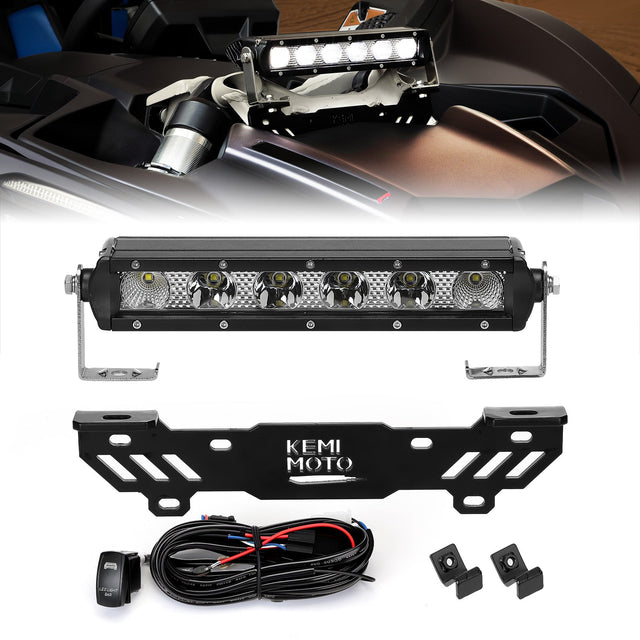 Photo of Shock Tower Light Bar with Mount Bracket for Can-Am Maverick X3&X3 MAX by Kemimoto - Premium for UTVs / Side by Sides
