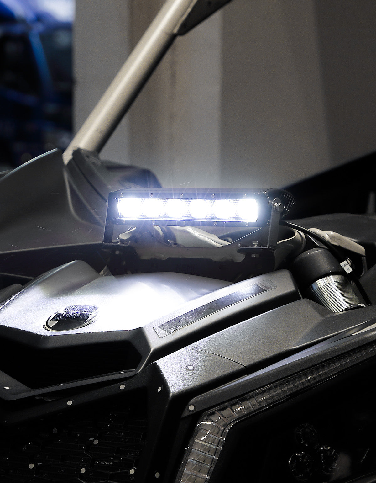 Photo of Shock Tower Light Bar with Mount Bracket for Can-Am Maverick X3&X3 MAX by Kemimoto - Premium for UTVs / Side by Sides