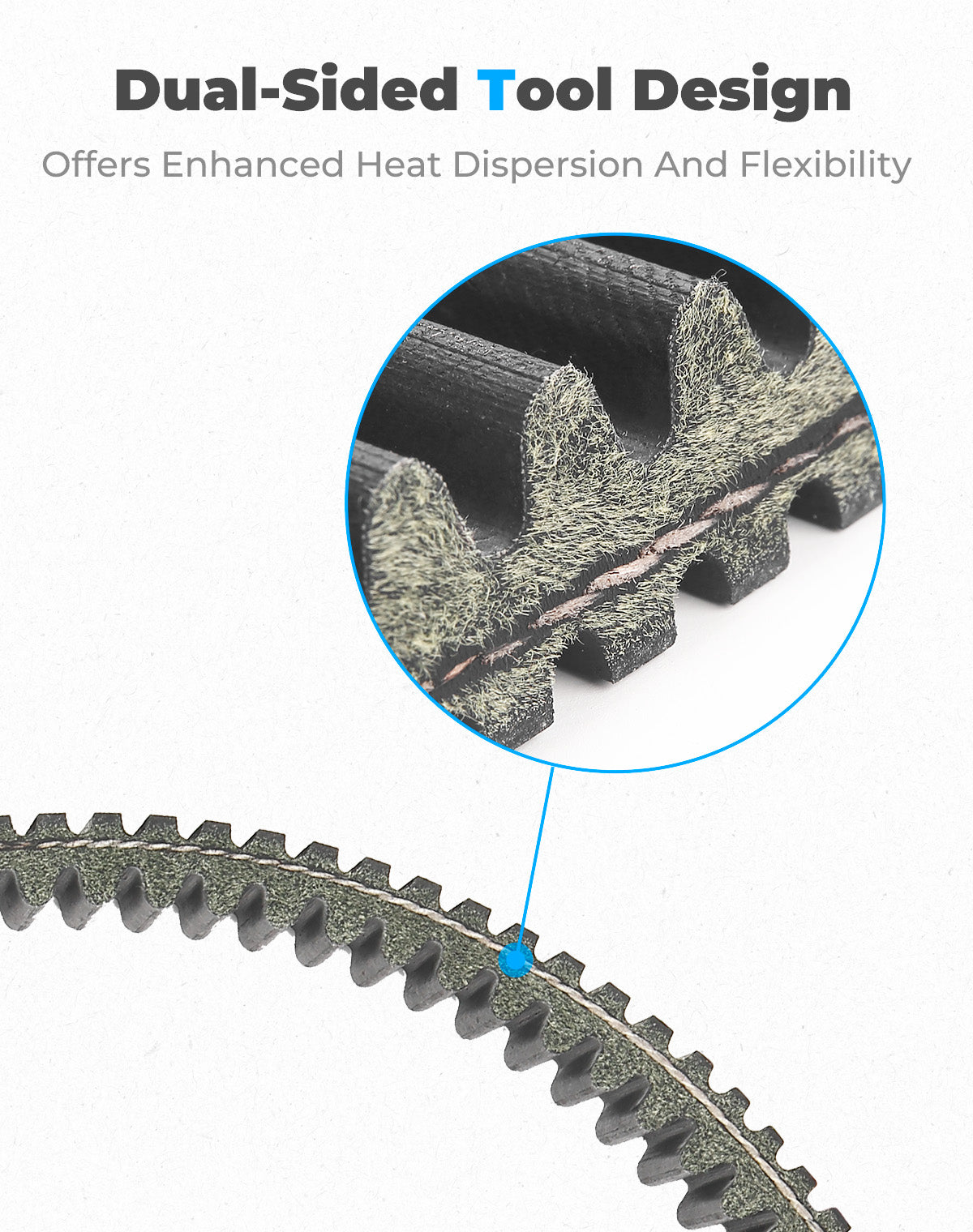 Photo of Heavy Duty Carbon Drive Belt for RZR XP 1000/ General 1000 / S 1000 by Kemimoto - Premium for UTVs / Side by Sides