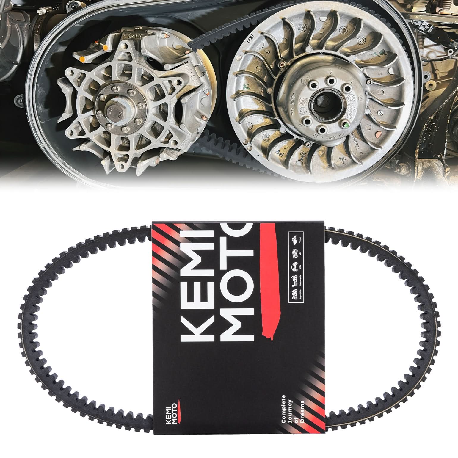 Photo of KEMIMOTO Upgraded X3 Drive Belt for Can-Am Maverick X3 and MAX by Kemimoto - Premium for UTVs / Side by Sides