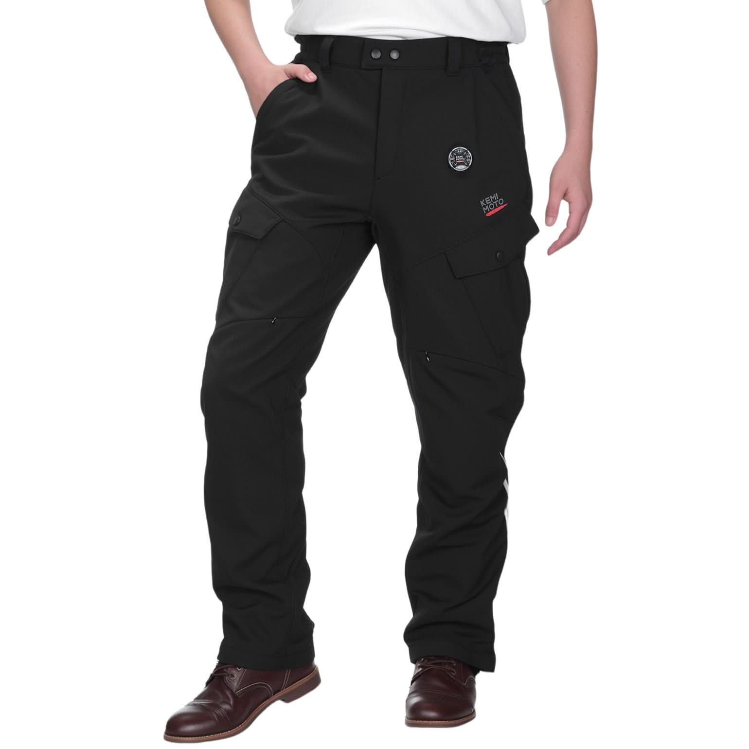 Photo of Men’s Heated Motorcycle Pants with 10000mAh Battery and Armor by Kemimoto - Premium for UTVs / Side by Sides