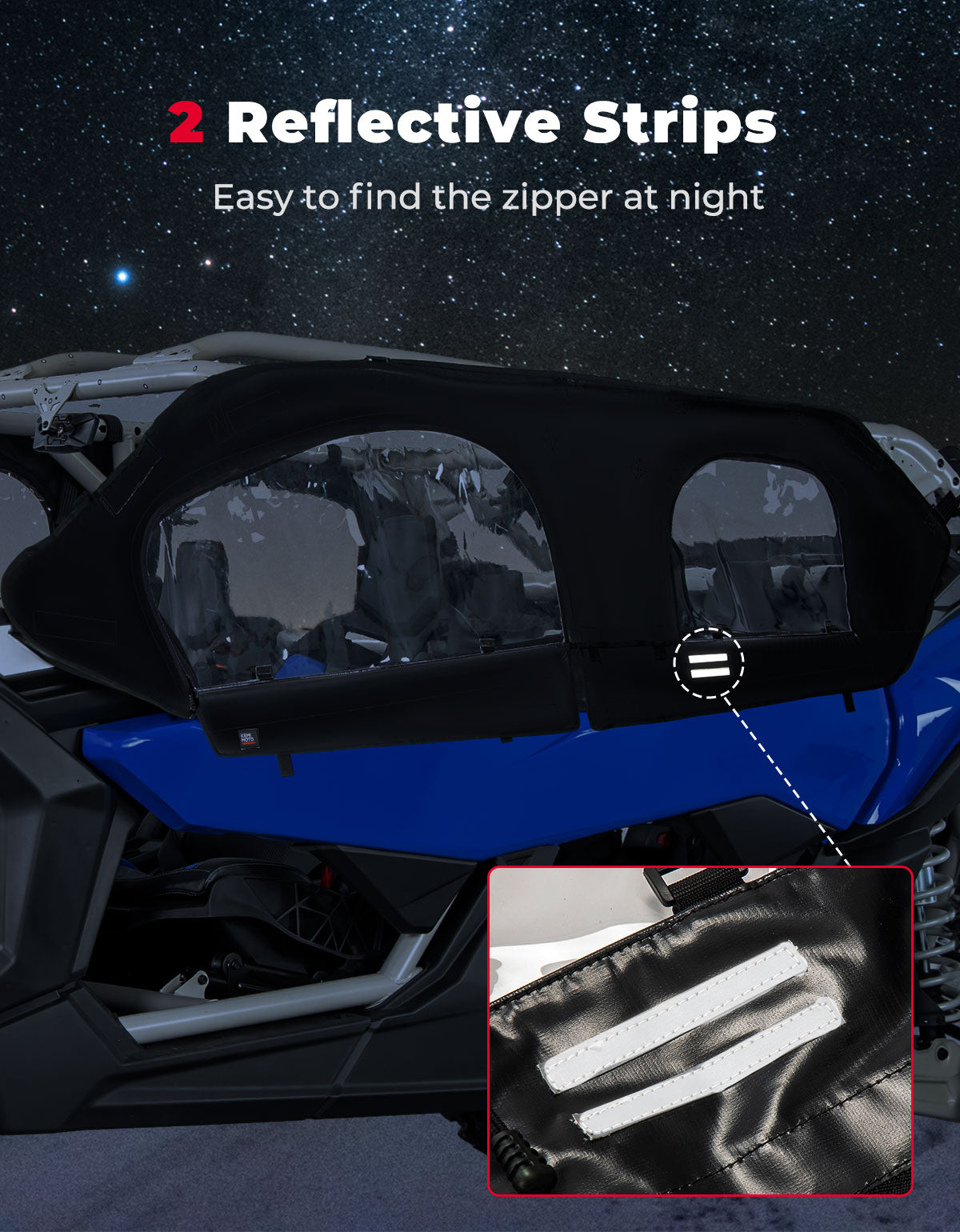 Photo of Upgraded Soft Cab Enclosure for Can-Am Maverick X3 MAX by Kemimoto - Premium for UTVs / Side by Sides