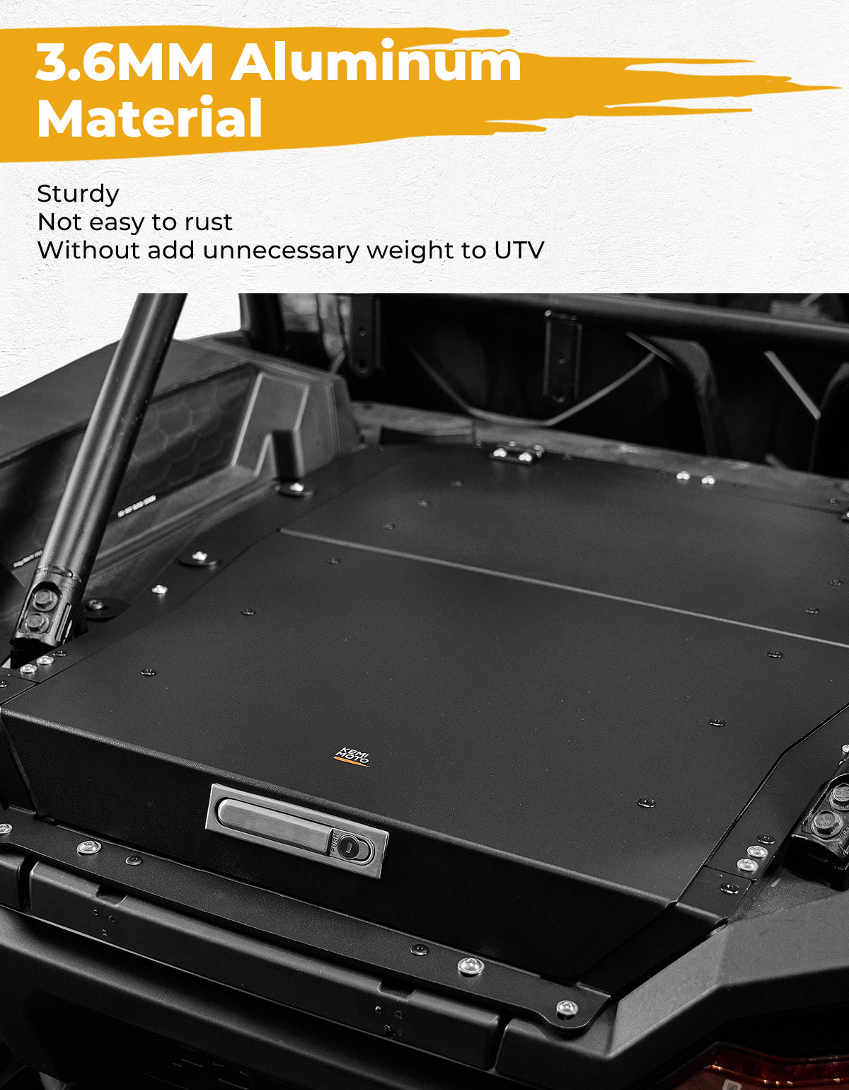 Photo of Trunk Bed Enclosure for 2024+ Polaris RZR XP 1000/4 1000 by Kemimoto - Premium for UTVs / Side by Sides