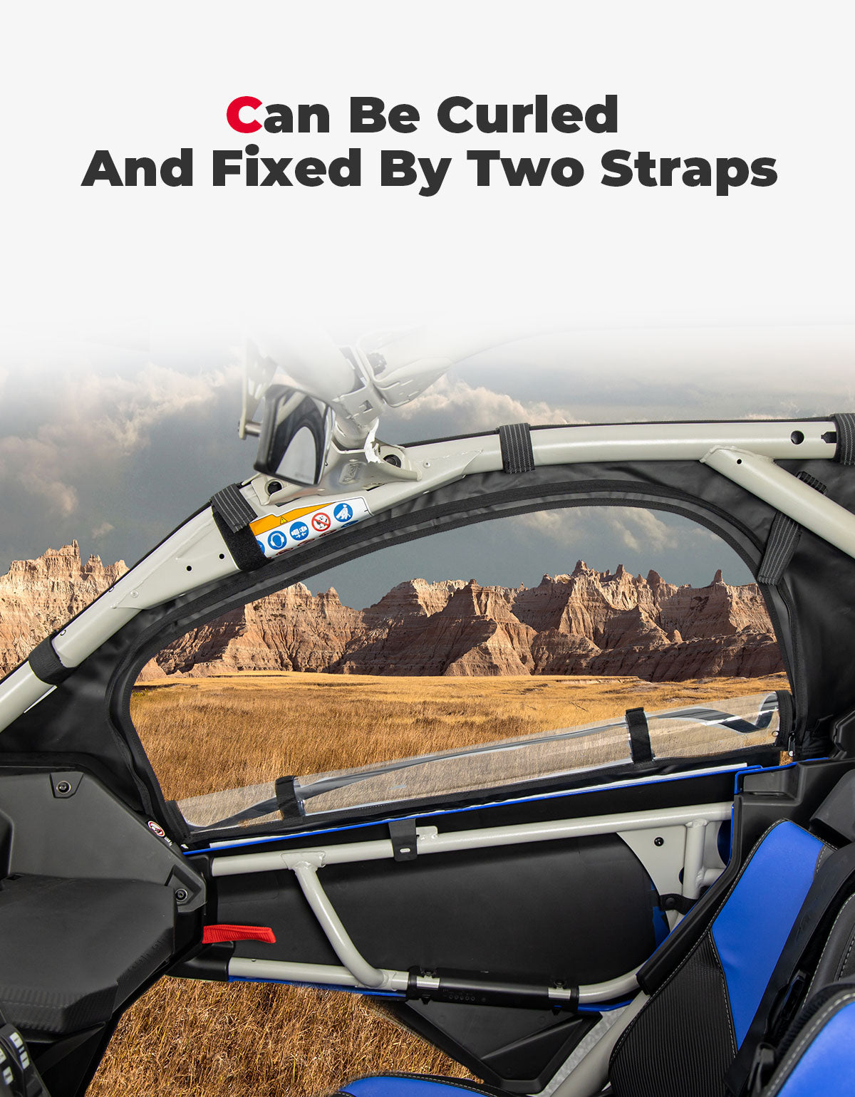 Photo of Soft Cab Enclosure and Rear Windshield for Can-Am Maverick X3 MAX by Kemimoto - Premium for UTVs / Side by Sides
