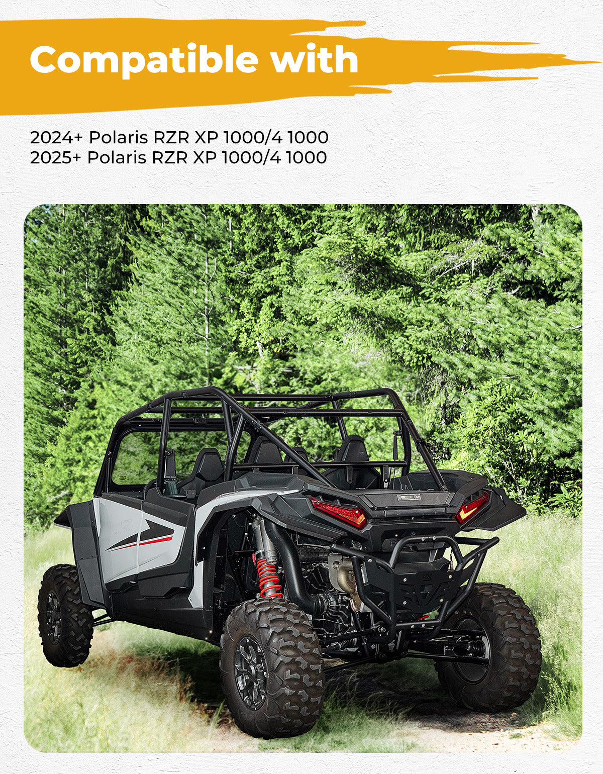 Photo of Trunk Bed Enclosure for 2024+ Polaris RZR XP 1000/4 1000 by Kemimoto - Premium for UTVs / Side by Sides