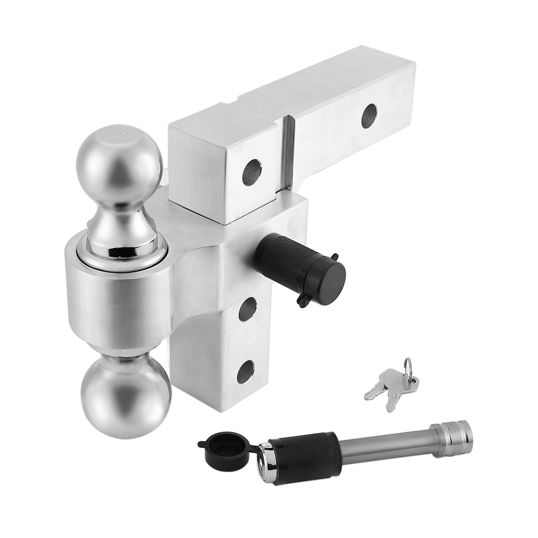Photo of UTV Adjustable Trailer Hitch Ball Mount by Kemimoto - Premium for UTVs / Side by Sides