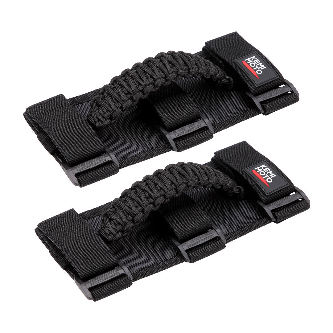 Photo of UTV Universal Heavy Duty Grips, Grab Handle Fit 1.5-2” Roll Bar by Kemimoto - Premium for UTVs / Side by Sides