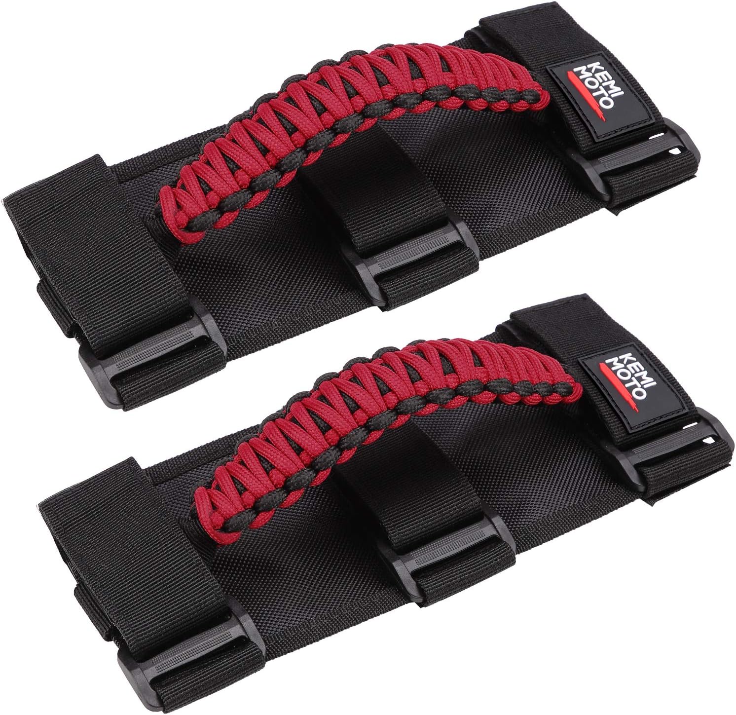 Photo of UTV Universal Heavy Duty Grips, Grab Handle Fit 1.5-2” Roll Bar by Kemimoto - Premium for UTVs / Side by Sides