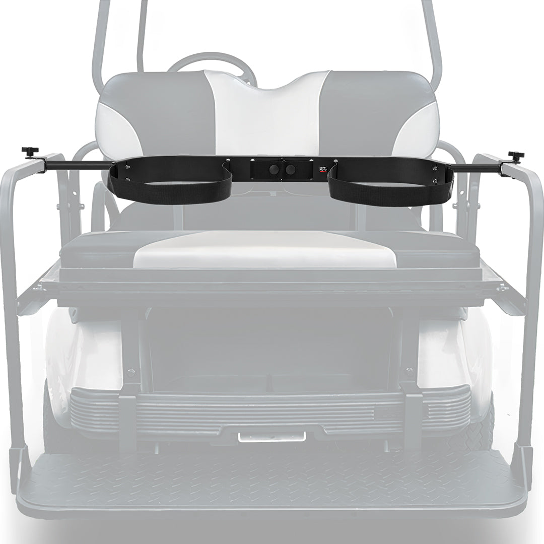 Photo of Golf Cart Bag Holder Bracket for Most 2+2 Seat by Kemimoto - Premium for UTVs / Side by Sides