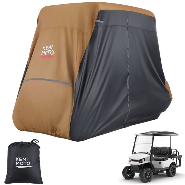 Photo of Universal Golf Cart Cover for 2-4 Seats with Storage Bag by Kemimoto - Premium for UTVs / Side by Sides