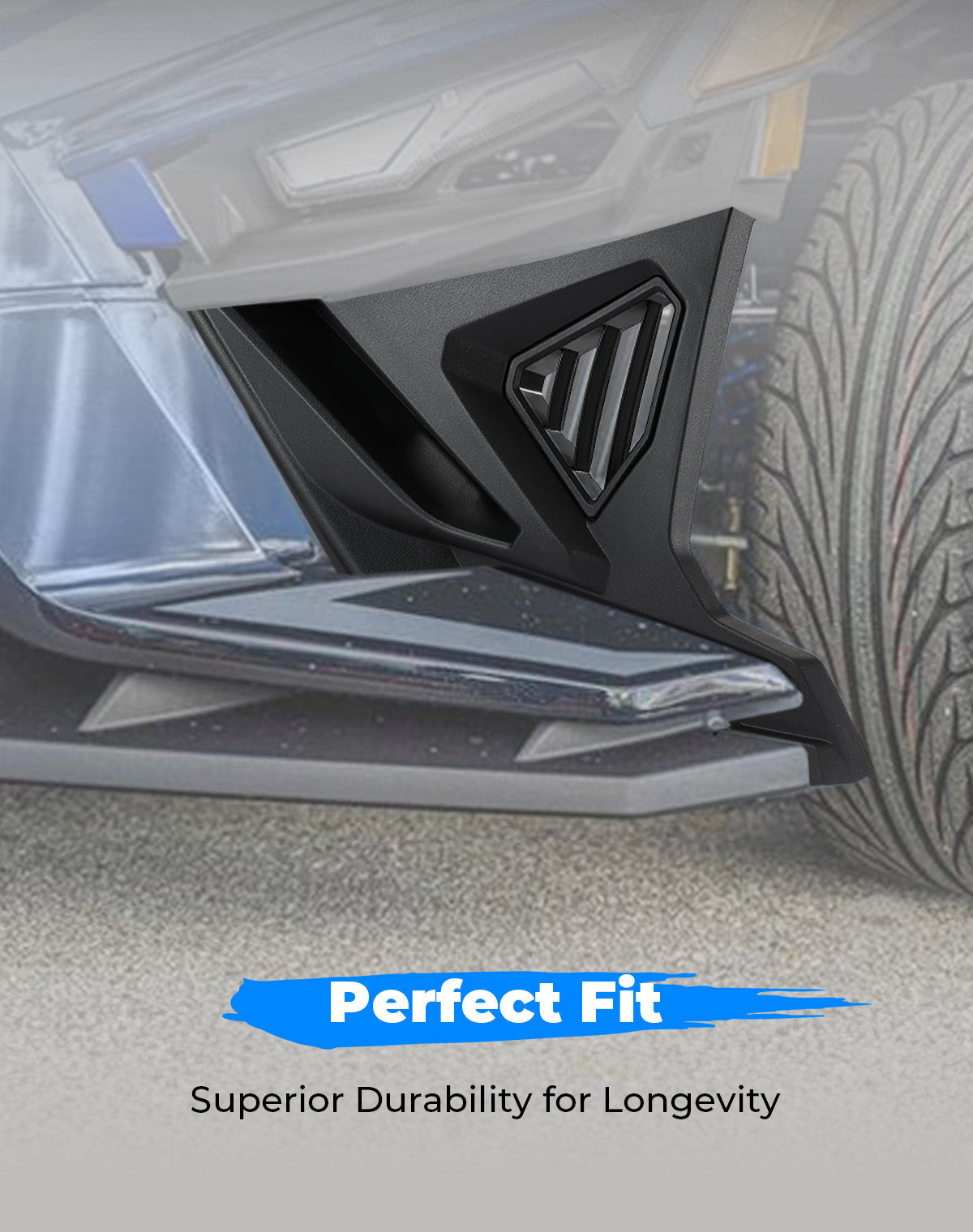 Photo of Lower Accent Pannel Kit for Polaris Slingshot S/R/SL/SLR/GT by Kemimoto - Premium for UTVs / Side by Sides