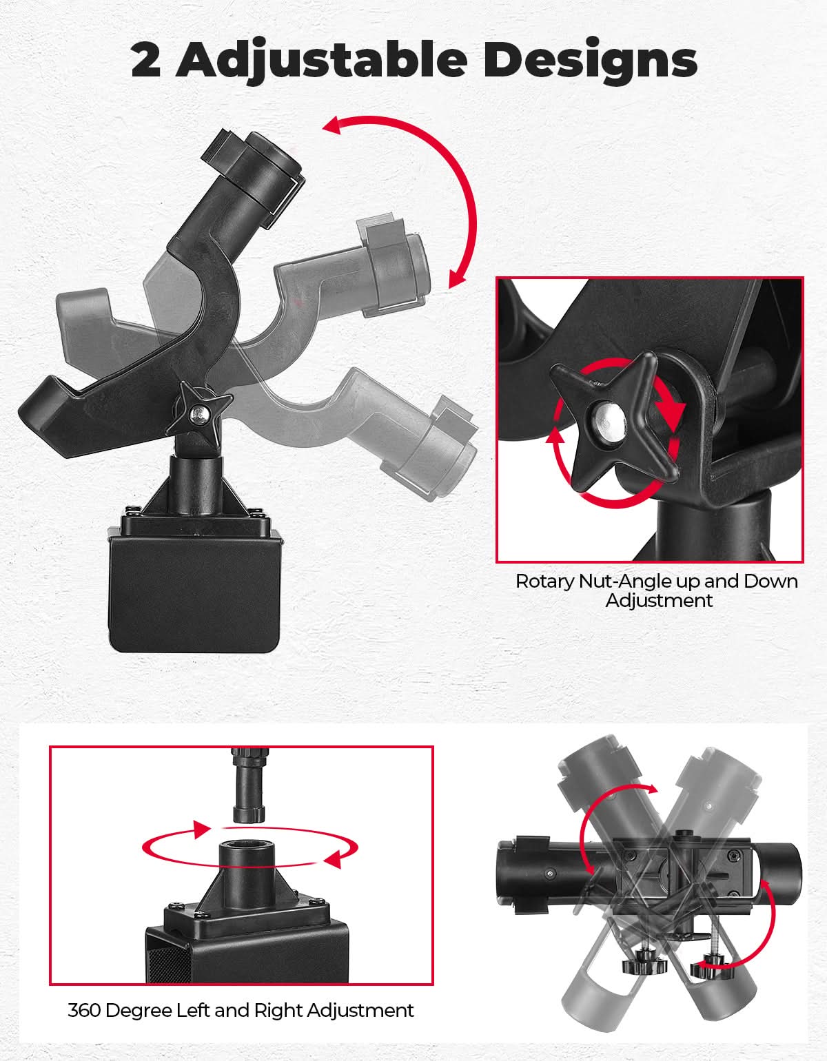 Photo of Kemimoto Fishing Rod Holders for Boat by Kemimoto - Premium for UTVs / Side by Sides
