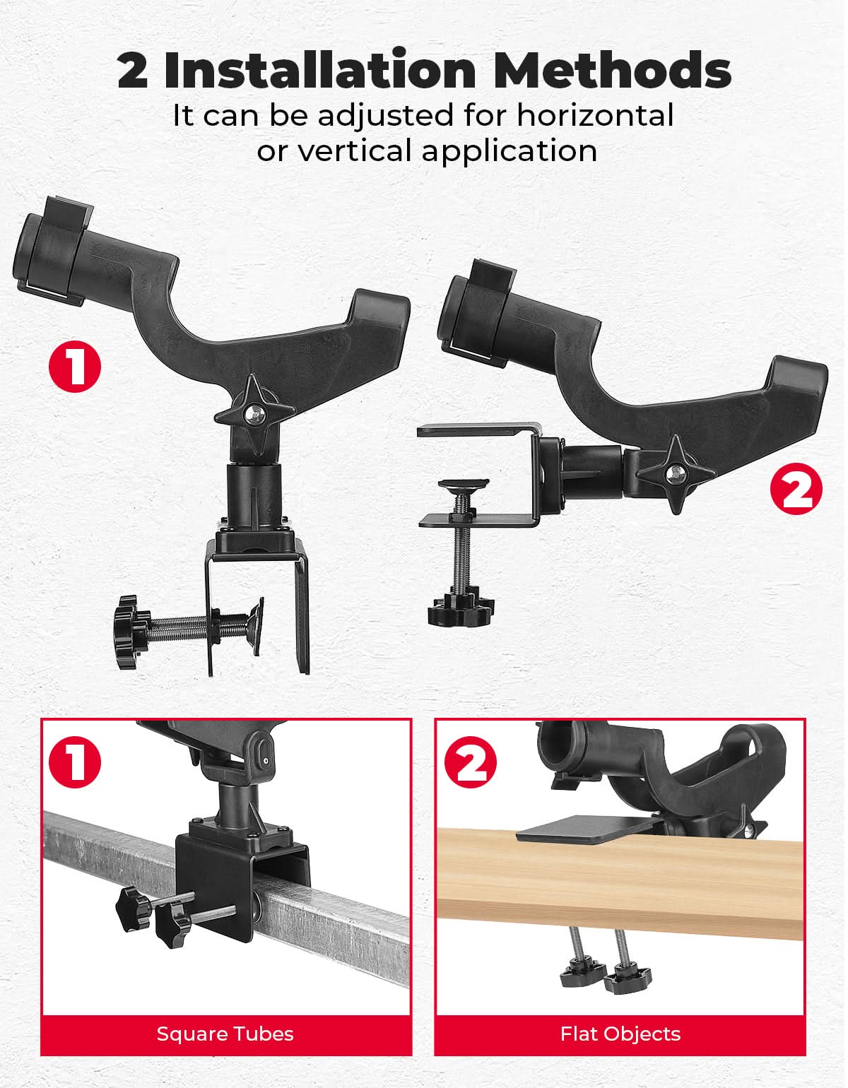 Photo of Kemimoto Fishing Rod Holders for Boat by Kemimoto - Premium for UTVs / Side by Sides