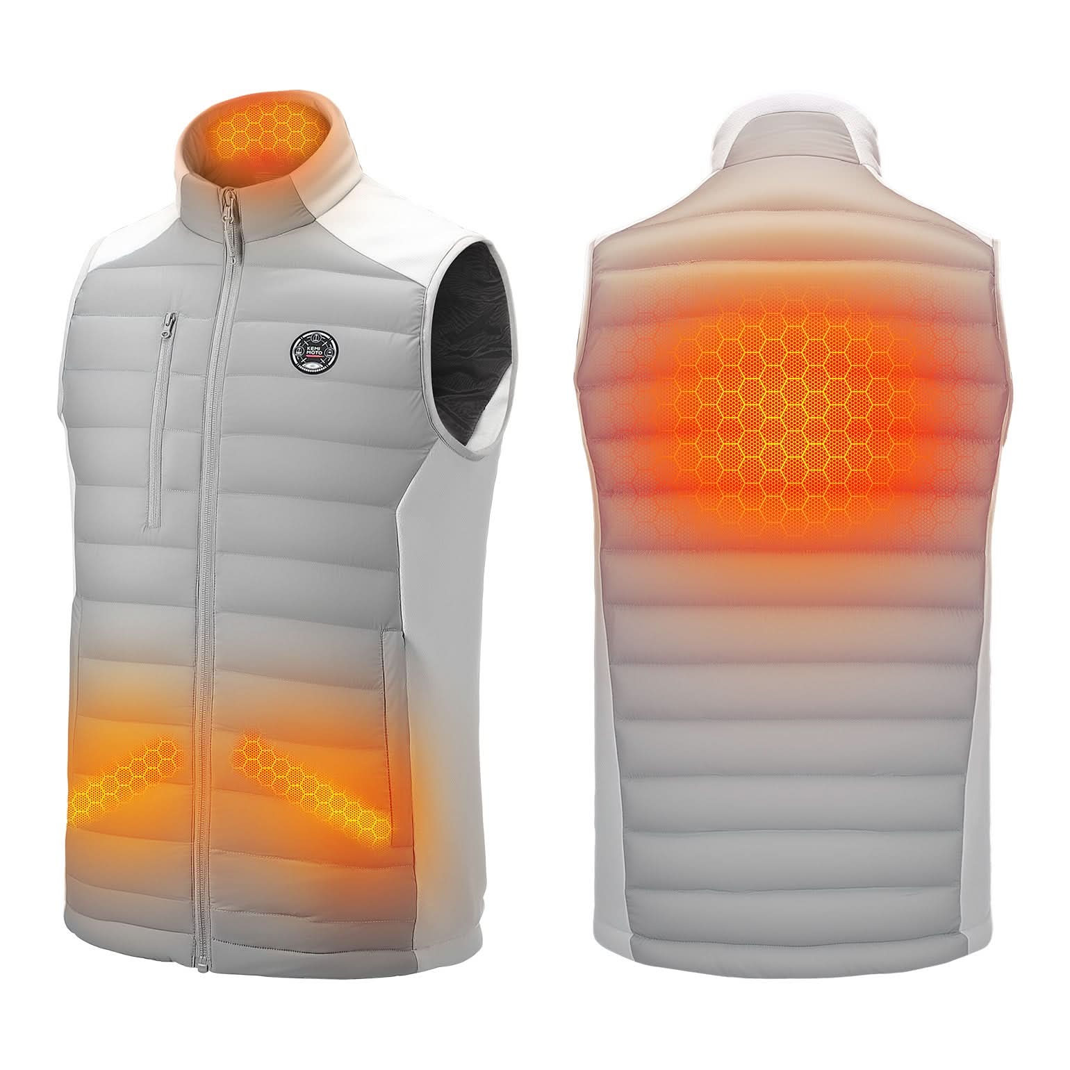 Photo of Heated Vest for Women and Men Thermal Reflective with Battery Pack by Kemimoto - Premium for UTVs / Side by Sides