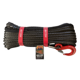 3/8'' x 85' Synthetic Winch Rope with forged winch hook.