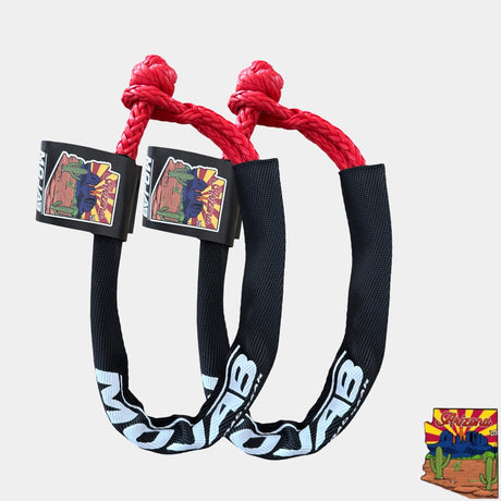 Photo of Soft Shackle 1/4'' x 24'' with sleeve and bag (Set of 2 Shackles) (Lifetime Warranty) by MOJAB OFFROAD - Premium for UTVs / Side by Sides