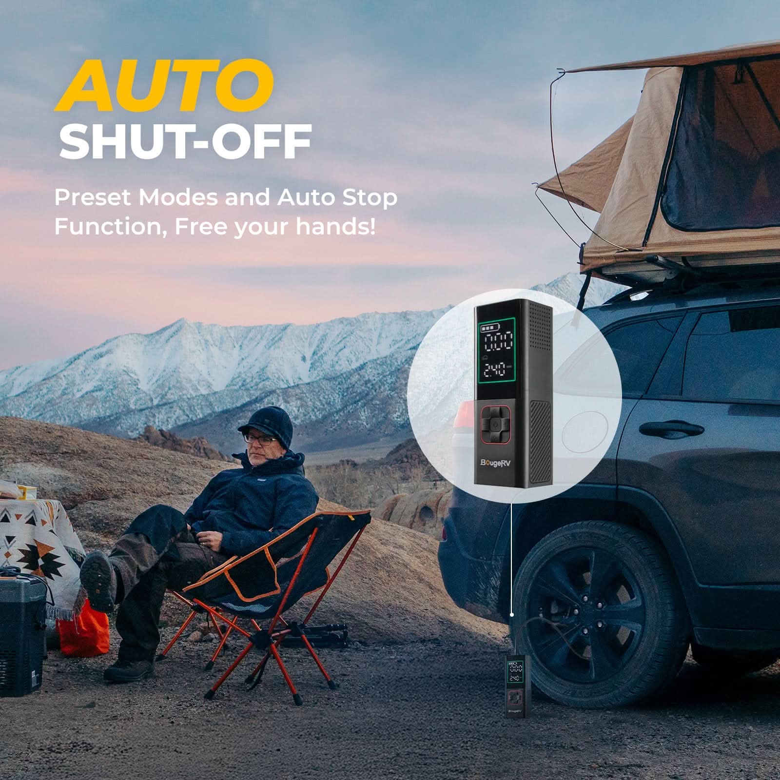 Photo of Kemimoto BougeRV Tire Inflator Portable Air Compressor by Kemimoto - Premium for UTVs / Side by Sides