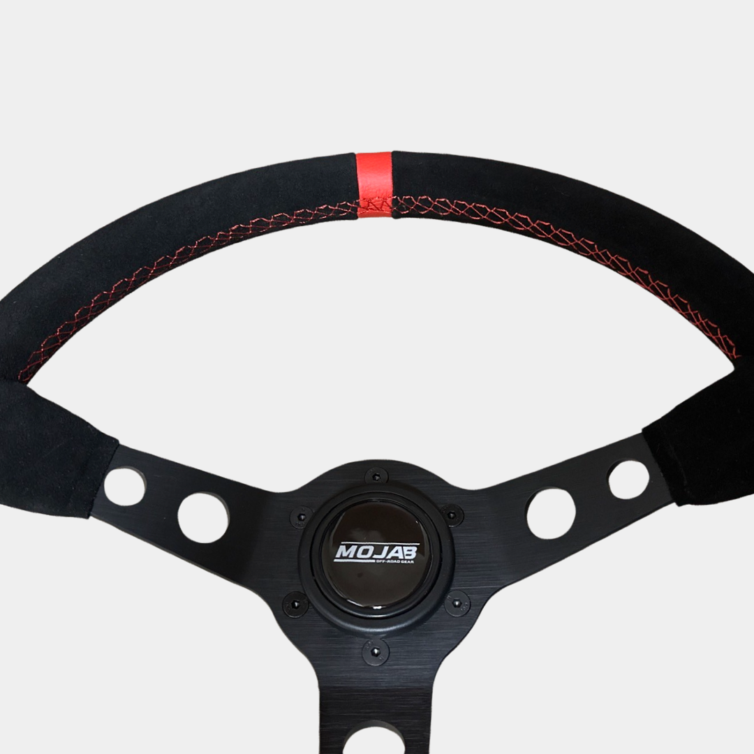 Photo of 13.5'' MOJAB Deep Dish Steering Wheel Leather or Suede by MOJAB OFFROAD - Premium for UTVs / Side by Sides