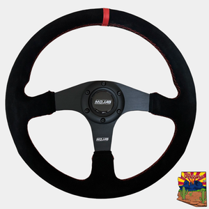 13.5'' MOJAB Flat Steering Wheel Leather/Suede