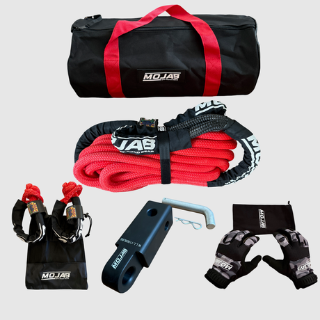 Photo of Pro Recovery Kit (6 items +2 Storage bags + 1 Velcro Tape) *Lifetime Warranty by MOJAB OFFROAD - Premium for UTVs / Side by Sides