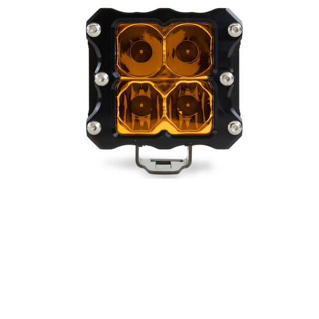 Photo of Quattro Amber LED Pod Light by Heretic Studio Dealer Portal - Premium Light Bar for UTVs / Side by Sides