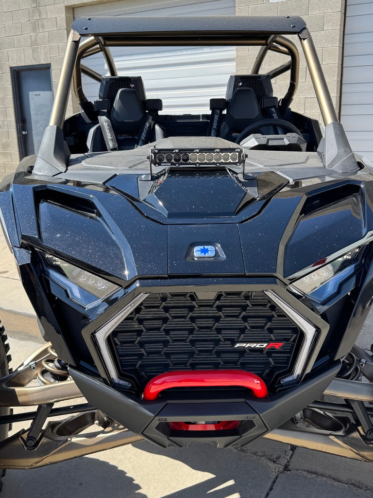 Photo of Polaris Pro R 10" Hood Mount LED Light Bar Kit (2024-2025) by Heretic Studio Dealer Portal - Premium UTV Headlights for UTVs / Side by Sides