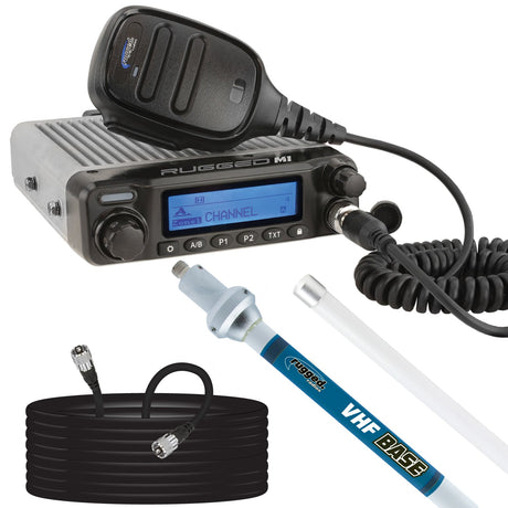 Photo of Base Camp - Digital M1 Mobile Radio with Fiberglass Antenna Kit by Rugged Radios - Premium for UTVs / Side by Sides