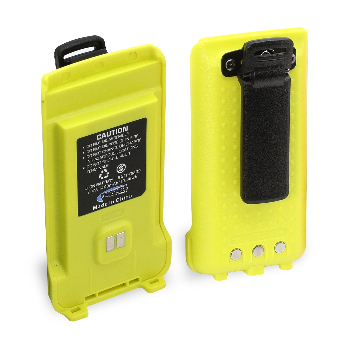 Photo of GMR2 Replacement Battery with 12v Charge Port and Belt Clip by Rugged Radios - Premium for UTVs / Side by Sides