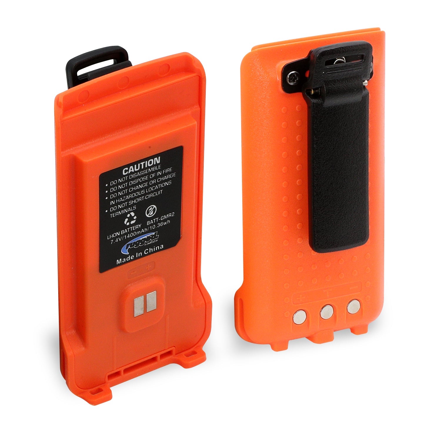 Photo of GMR2 Replacement Battery with 12v Charge Port and Belt Clip by Rugged Radios - Premium for UTVs / Side by Sides