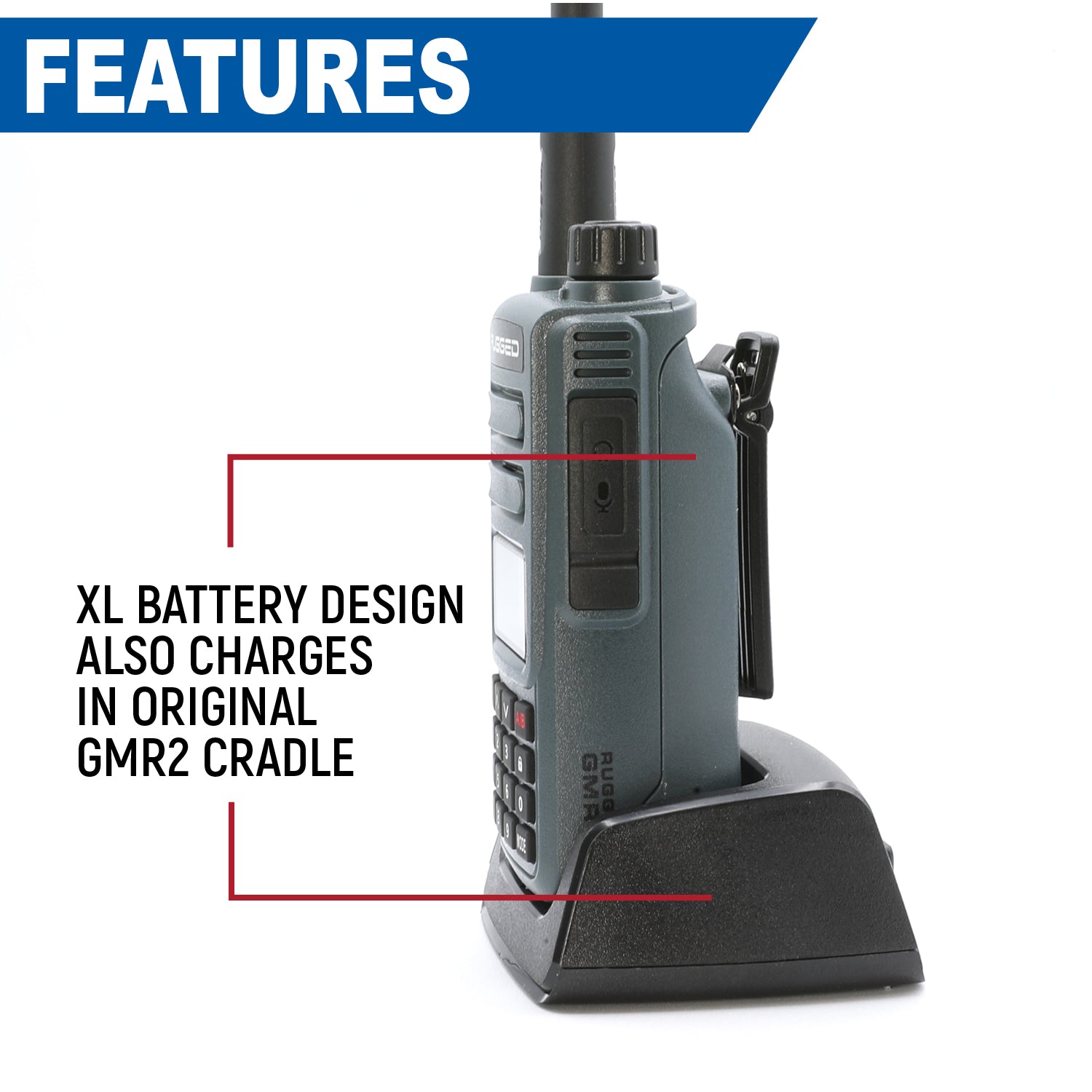 Photo of Long Range Bundle for GMR2 Handheld Radios by Rugged Radios - Premium for UTVs / Side by Sides