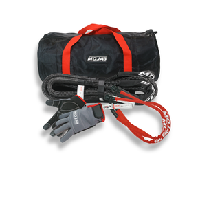Photo of UTV/ATV Essential Recovery Kit ( 4 items + 3 storage bags+ 1 Velcro tape) *Lifetime Warranty by MOJAB OFFROAD - Premium Recovery Gear for UTVs / Side by Sides