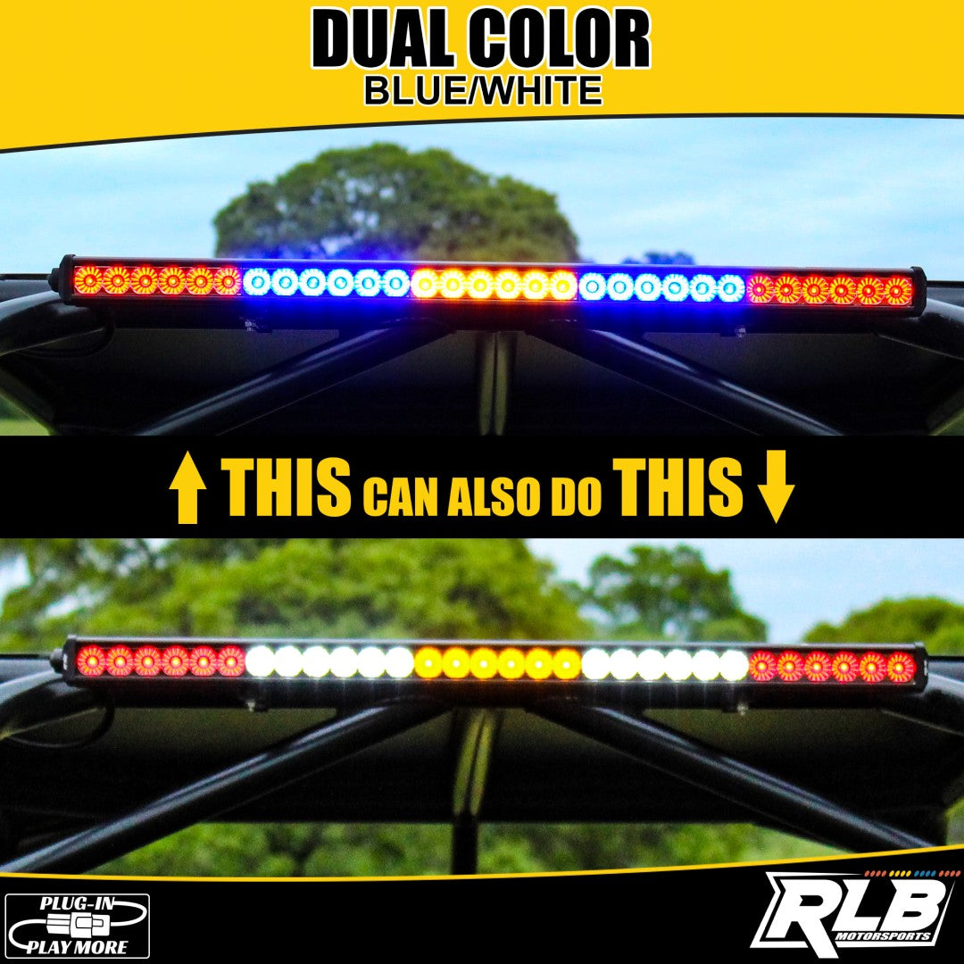Photo of Polaris RZR PRO R Chase Light - Dual Color (BLUE/WHITE) by RLB Motorsports - Premium CHASE LIGHT BY UTV for UTVs / Side by Sides
