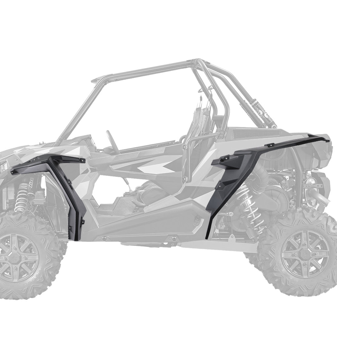 Photo of Fender Flares 8.5 Inch Mud Flap for Polaris RZR XP 1000/4 by Kemimoto - Premium for UTVs / Side by Sides