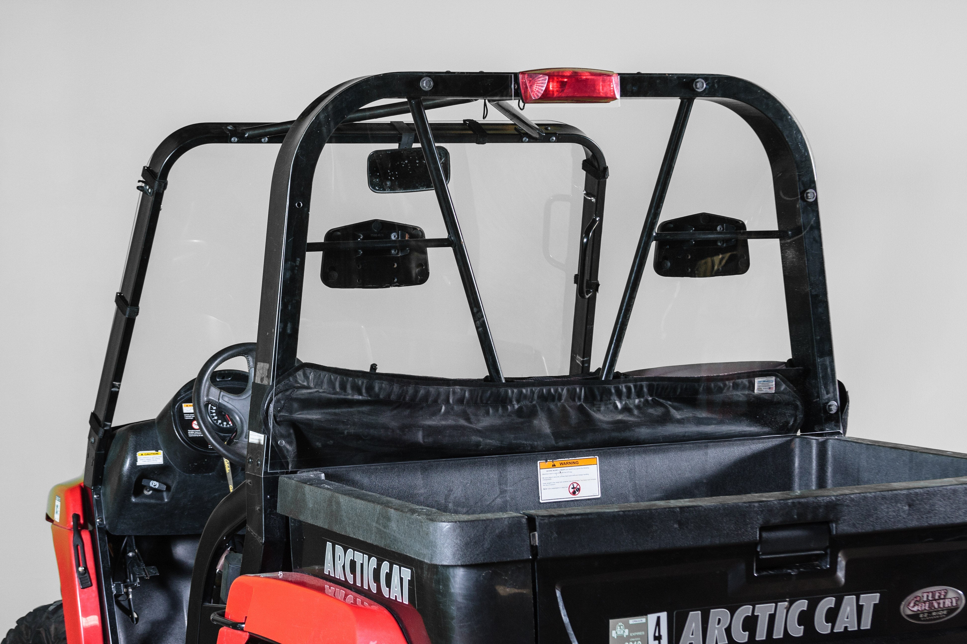 Photo of 2006-2010 ARCTIC CAT PROWLER REAR UTV WINDSHIELD (TK00132 & TK00364) by TerraRider UTV Windshields & Accessories - Premium for UTVs / Side by Sides