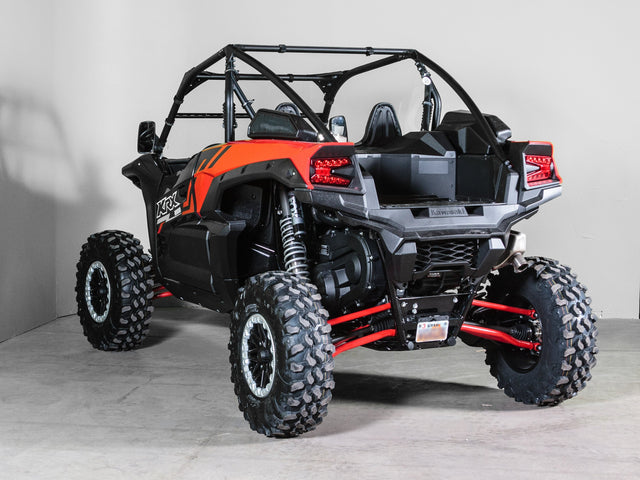 Photo of TK00654 2022+ KAWASAKI KRX 1000 REAR UTV WINDSHIELD - SCRATCH RESISTANT 3/16” by TerraRider UTV Windshields & Accessories - Premium for UTVs / Side by Sides