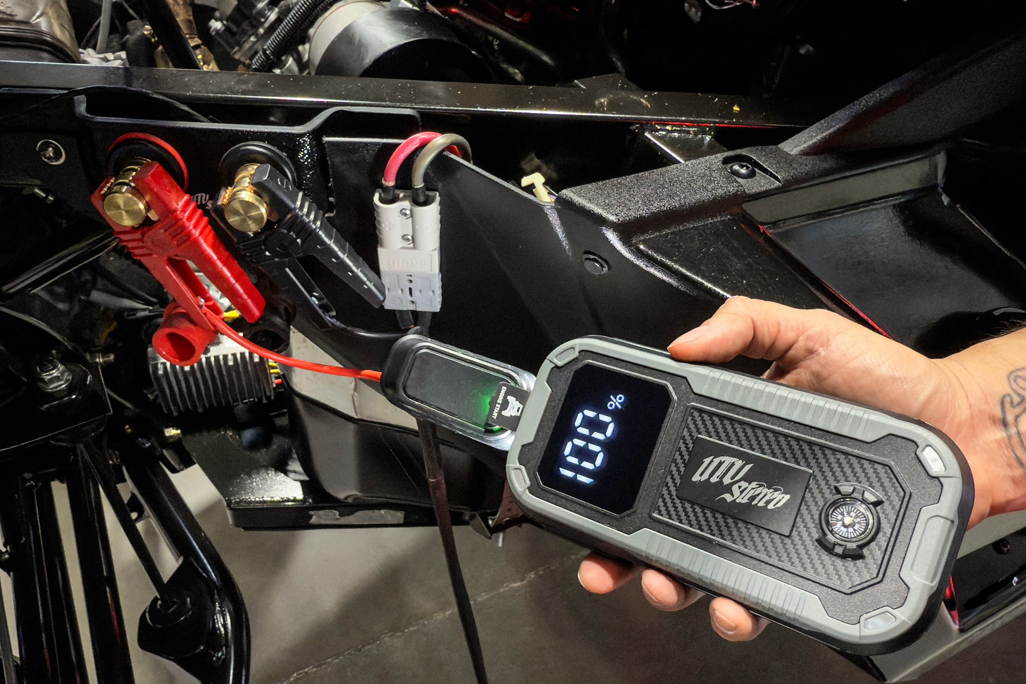 Photo of Battery Jump Starter - 12V Power Pack | UTVS-JMP-STRT by UTV Stereo - Premium Battery Accessories for UTVs / Side by Sides