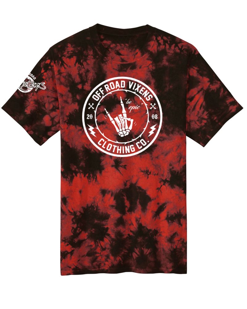 Photo of Be Epic Tie Dye Tee by OFF-ROAD VIXENS CLOTHING CO. - Premium Ladies Tees for UTVs / Side by Sides