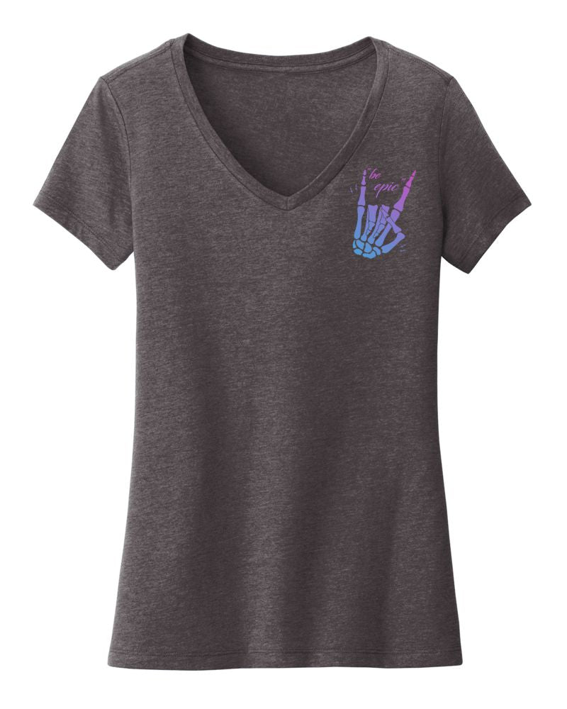 Photo of Be Epic V Neck Tee by OFF-ROAD VIXENS CLOTHING CO. - Premium Ladies Tees for UTVs / Side by Sides