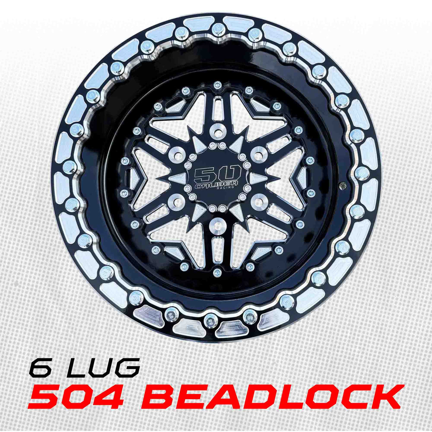 504 Billet Aluminum Can-Am Beadlock Wheel - Black