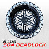 504 Billet Aluminum Can-Am Beadlock Wheel - Black