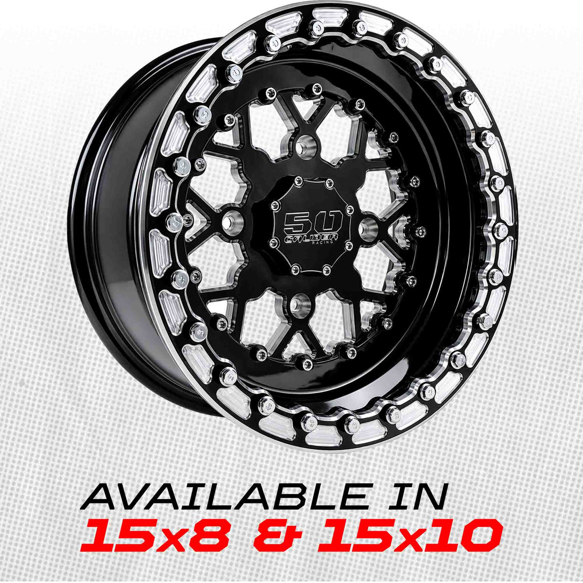 50 Caliber Racing 503 Billet Aluminum Beadlock Wheel - Black