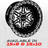 504 Billet Aluminum Can-Am Beadlock Wheel - Black