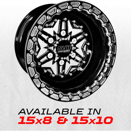 504 Billet Aluminum Can-Am Beadlock Wheel - Black