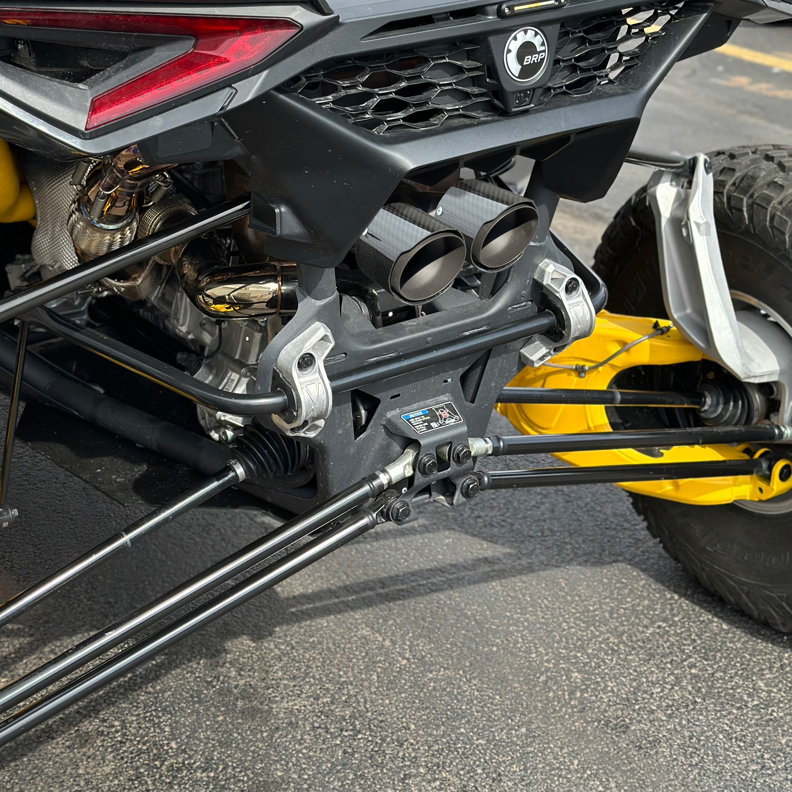 Photo of RPM SXS RPM Maverick R Carbon / Colored Dual Exhaust Tips by RPM SXS - Premium for UTVs / Side by Sides