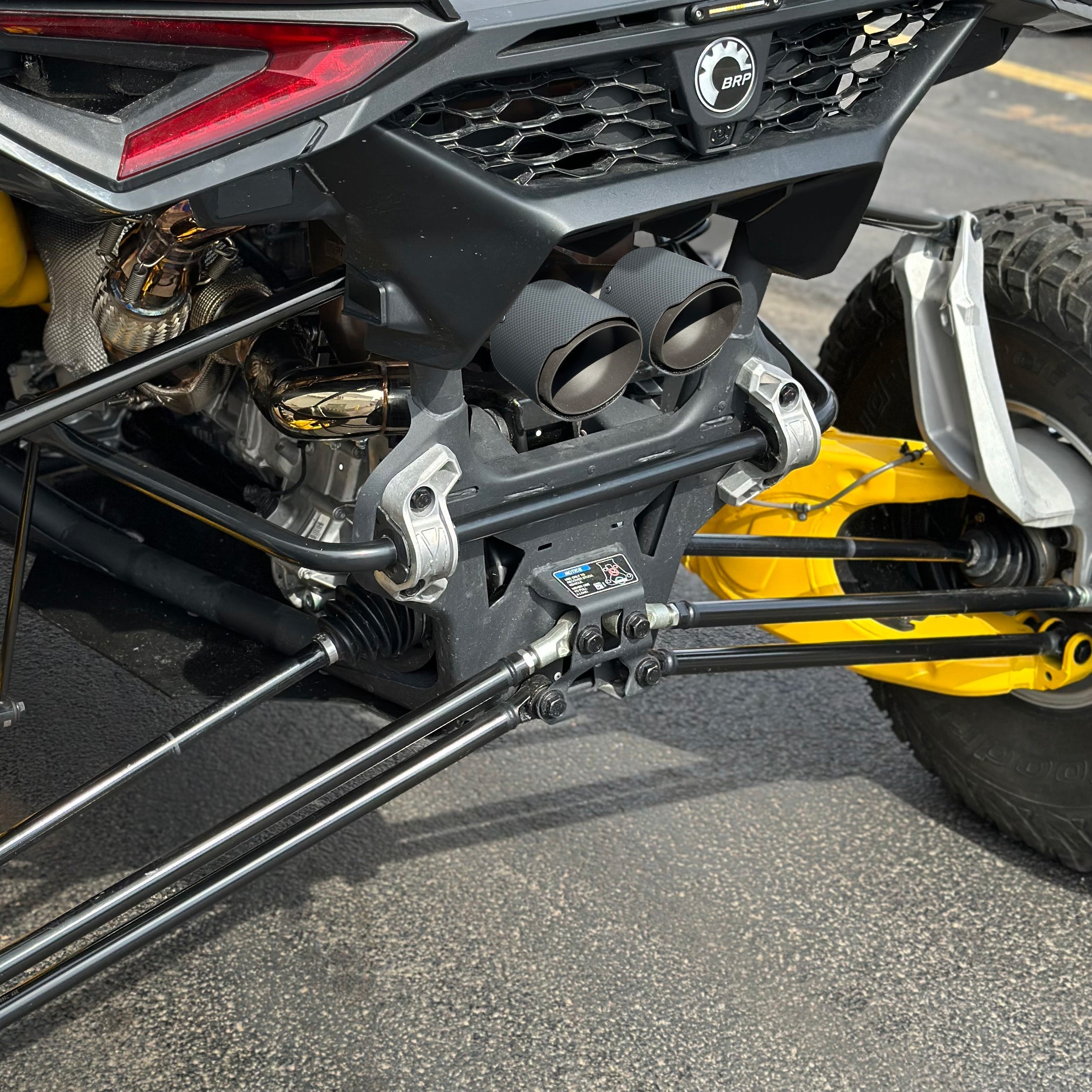 Photo of RPM SXS RPM Maverick R Carbon / Colored Dual Exhaust Tips by RPM SXS - Premium for UTVs / Side by Sides