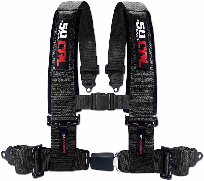 Photo of 4-Point Seat Belt Harness – Automotive buckle by 50 Caliber Racing - Premium Harnesses for UTVs / Side by Sides